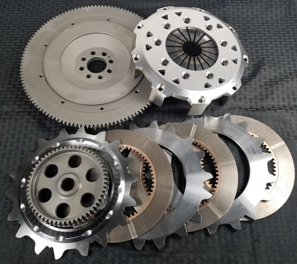 ZSpeed 350Z 370Z G37 Twin | Triple Disk Race Clutch / Flywheel 800-1200 TQ | Includes ZSpeed | CMAK RS-V3 Clutch Fork Release System