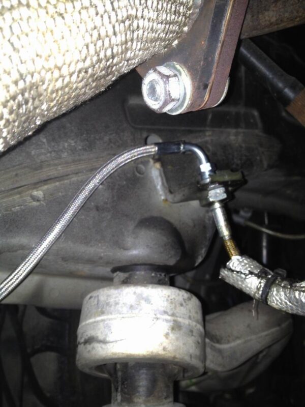 ZSpeed Stainless Braided Long Clutch Hose Line Replaces Hardline M10x1.0 fittings 10MM