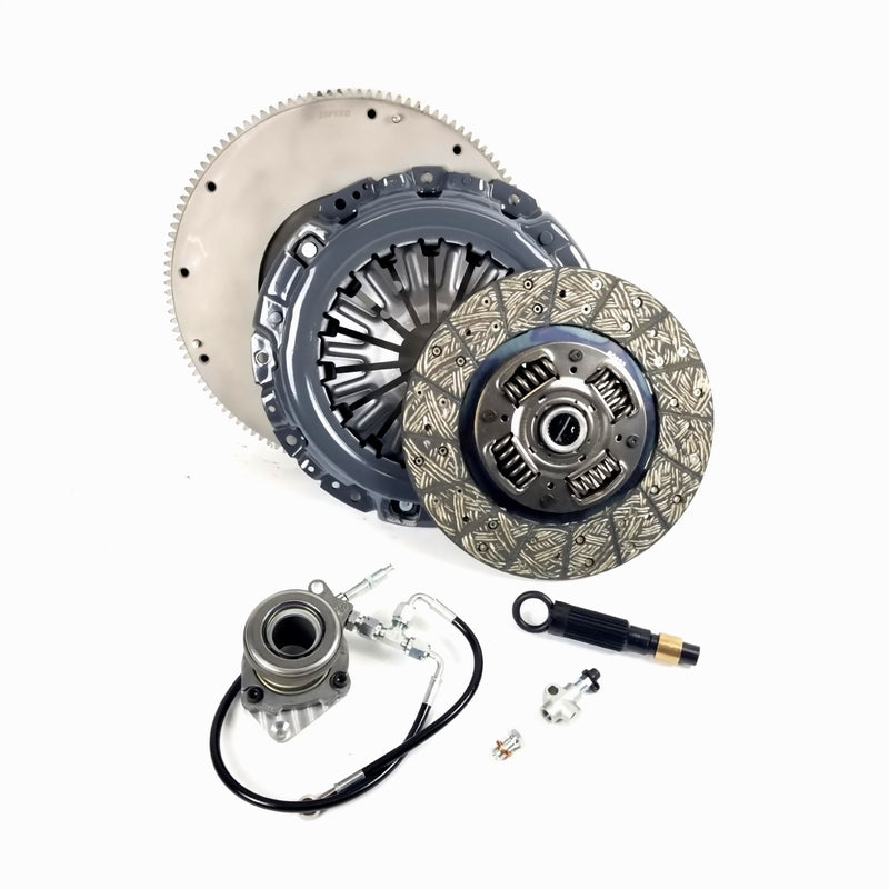 ZSpeed Stock Replacement Stage 1 Clutch Kit - Billet Steel Flywheel - ZSpeed HD Slave Cylinder 350Z HR 370Z G37 G35S Q60