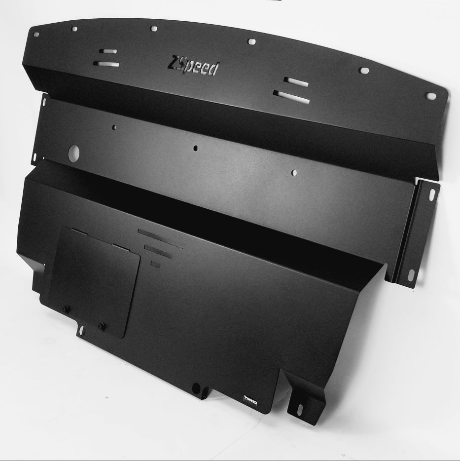 ZSpeed 2015+ 370Z "Nismo" PC BLACK Aluminum Engine Splash Shield