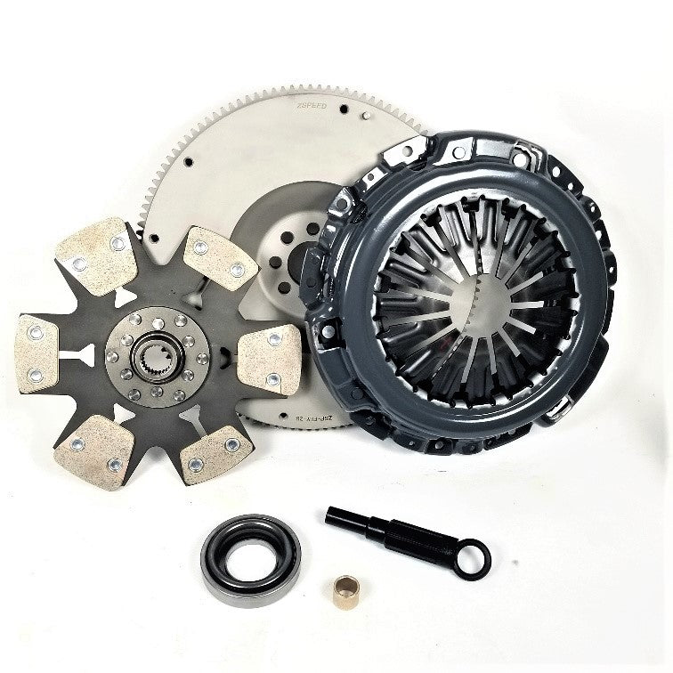 ZSpeed Super SIX Rigid Race Clutch + Billet Steel 18LB Flywheel Package 700tq 350Z G35